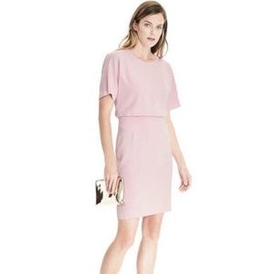 Banana Republic Baby Pink Drape Back Dress Size 16